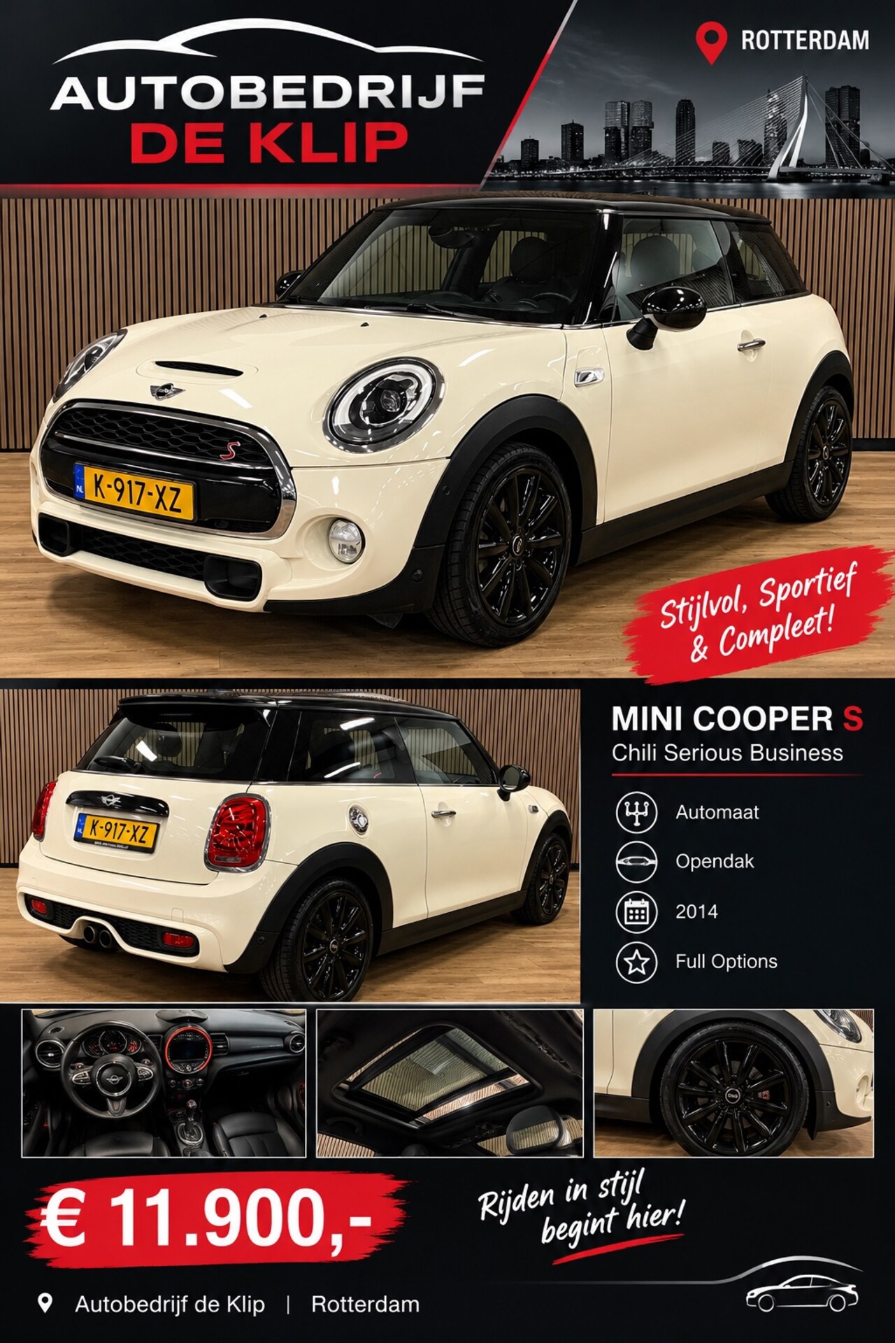 MINI Cooper S - Mini 2.0 Chili Serious Business|Automaat|Opendak| - AutoWereld.nl