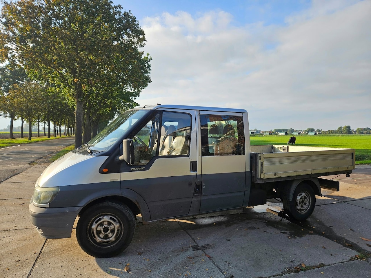 Ford Transit - 300M 2.4TDdi DC/ pick-up/ hydrolische kraantje - AutoWereld.nl