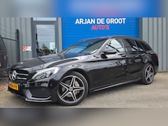 Mercedes-Benz C-klasse Estate - 180 AMG Navi Pano Cruise Trekhaak Leder Camera LED