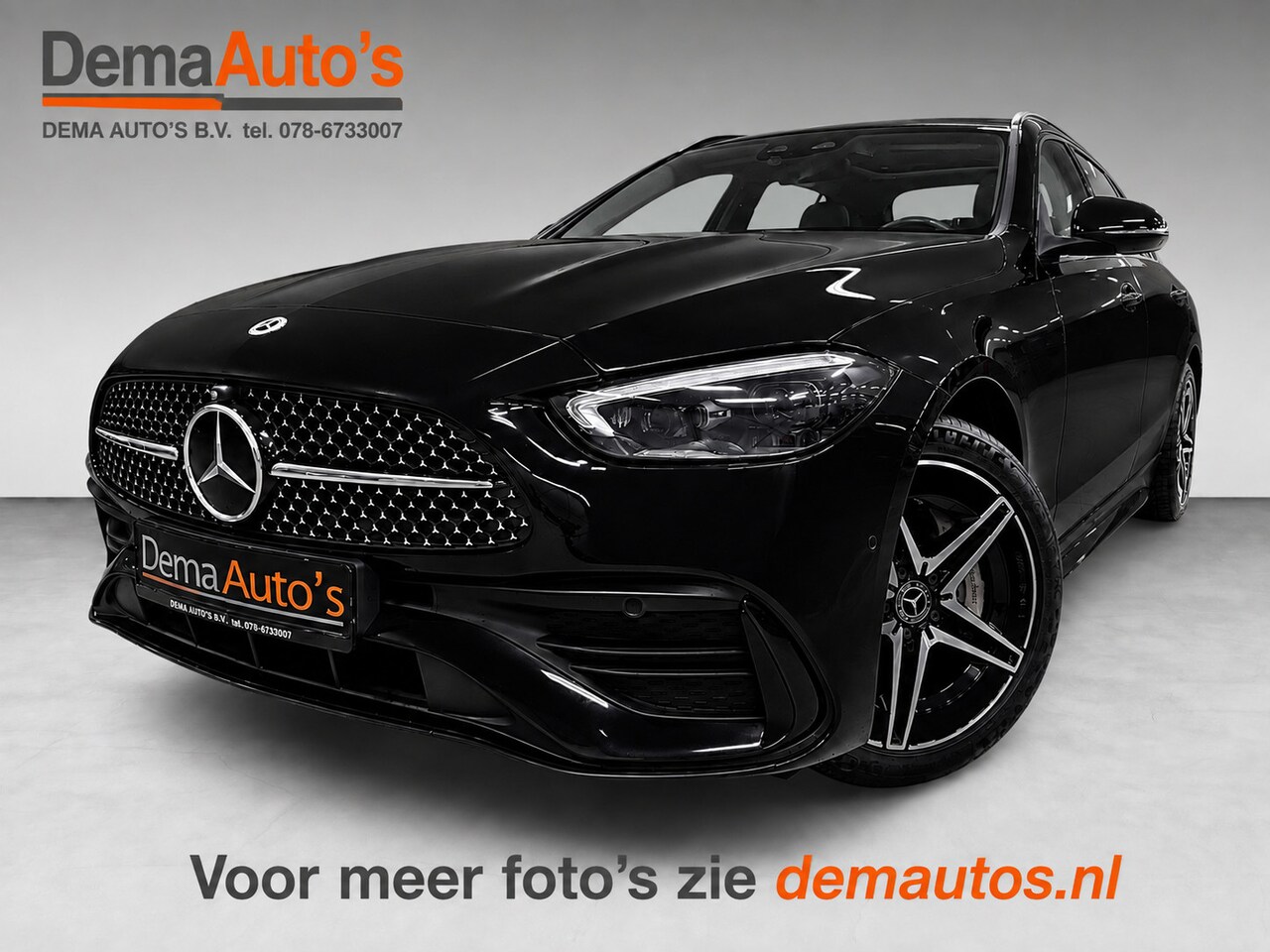 Mercedes-Benz C-klasse Estate - 300 e AMG Line PANO/BURMESTER/H-UP/DAB/360CAM/STOEL-M+KOELING/SFEERVERL/V-COCKPIT/// - AutoWereld.nl