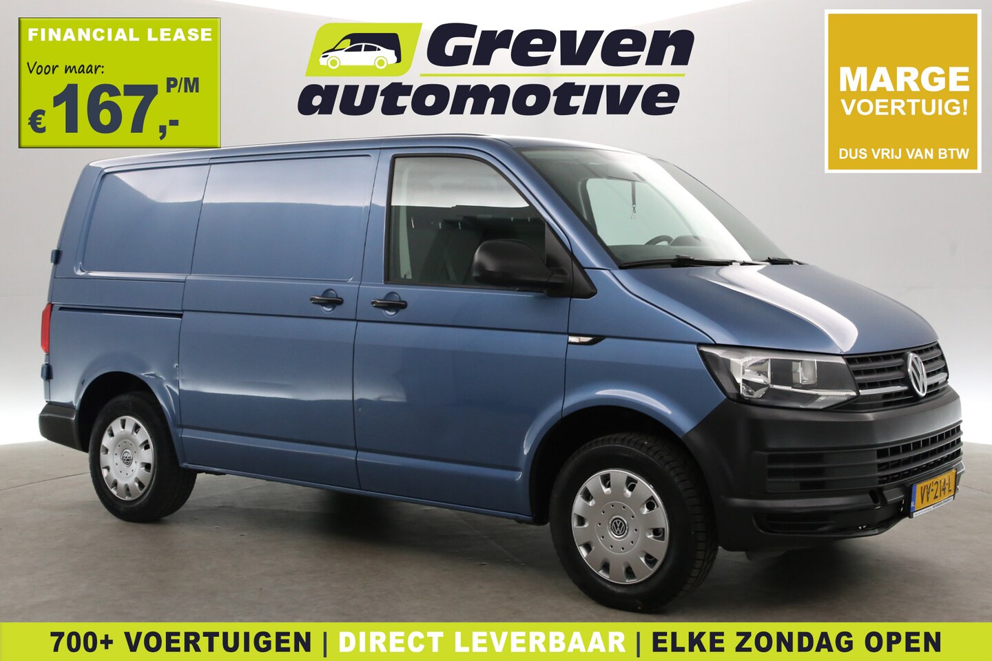 Volkswagen Transporter - 2.0 TDI L1H1 | Marge | Airco | 3 Zits | *Trekhaak | Parkeersensoren - AutoWereld.nl