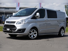 Ford Transit Custom - 290 2.0 TDCI L2H1 Limited DC Camera, Cruise, Sensoren, 2 x Schuifdeur, 170pk, Automaat, Tr