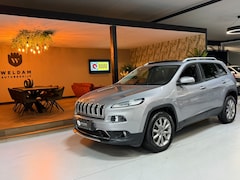 Jeep Cherokee - 2.0 Limited 140PK Garantie |Pano|Trekhaak|Keyless|Camera|Cruise|Clima|Leder|Memory|LED|Nav