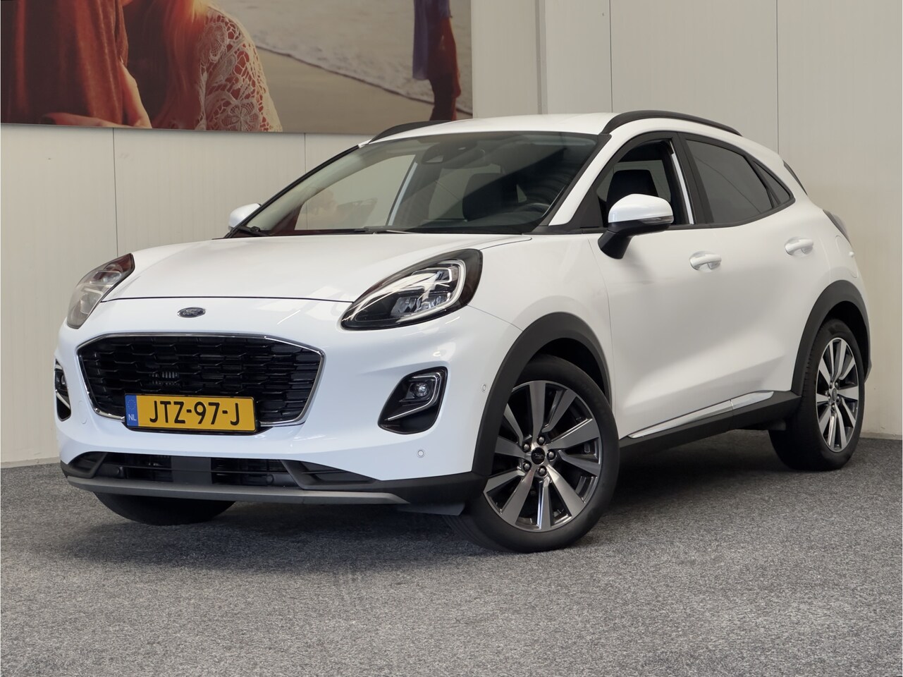 Ford Puma - 1.0 ECOBOOST HYBRID AUTOMAAT NAVIGATIE APPLE CARPLAY ACHTERUITRIJCAMERA STUUR & STOELVERWA - AutoWereld.nl