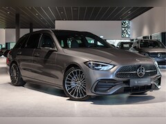 Mercedes-Benz C-klasse Estate - 300 d AMG Night|ACC|Keyless|360°|Massage|Stoelkoeling|Mem|Pano|Standkachel|19"|Trekhaak|Di