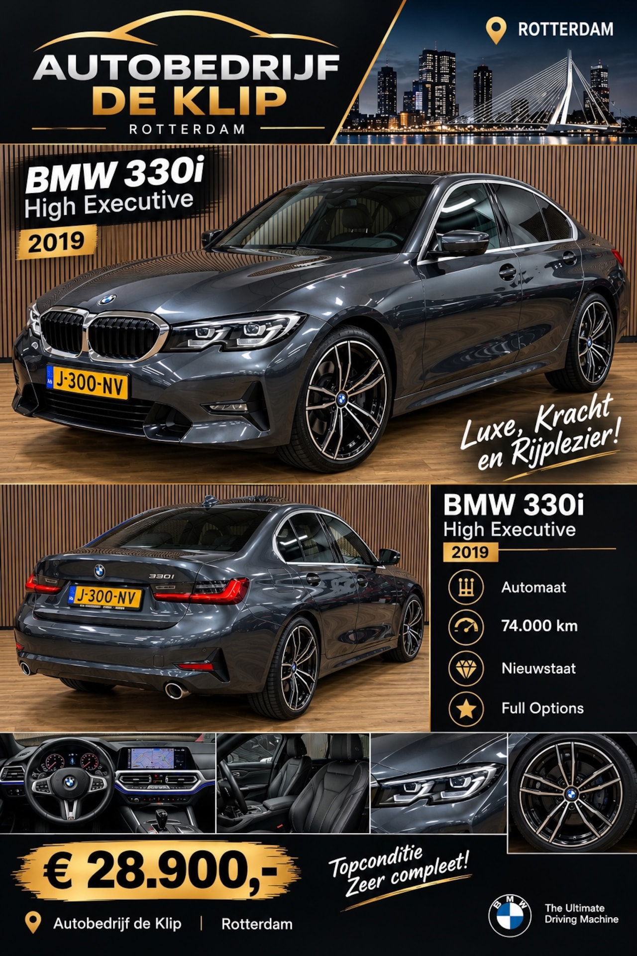 BMW 3-serie - 330i High Executive|Automaat|Nieuwstaat|Dealeronderhouden| - AutoWereld.nl