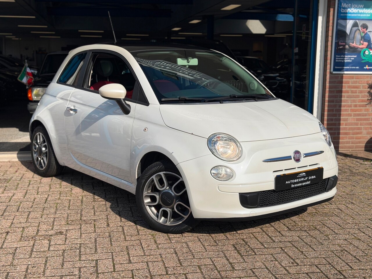 Fiat 500 - 1.2 Sport 2009 AUT WIT LEDER AIRCO APK NAP - AutoWereld.nl