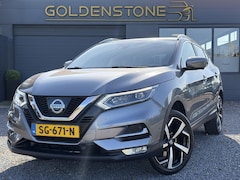 Nissan Qashqai - 1.2 Tekna + ✓1e Eigenaar✓Dealer Onderhouden✓360° Camera✓Pano✓Navi✓Trekhaak✓Stoelverw✓6Bak✓