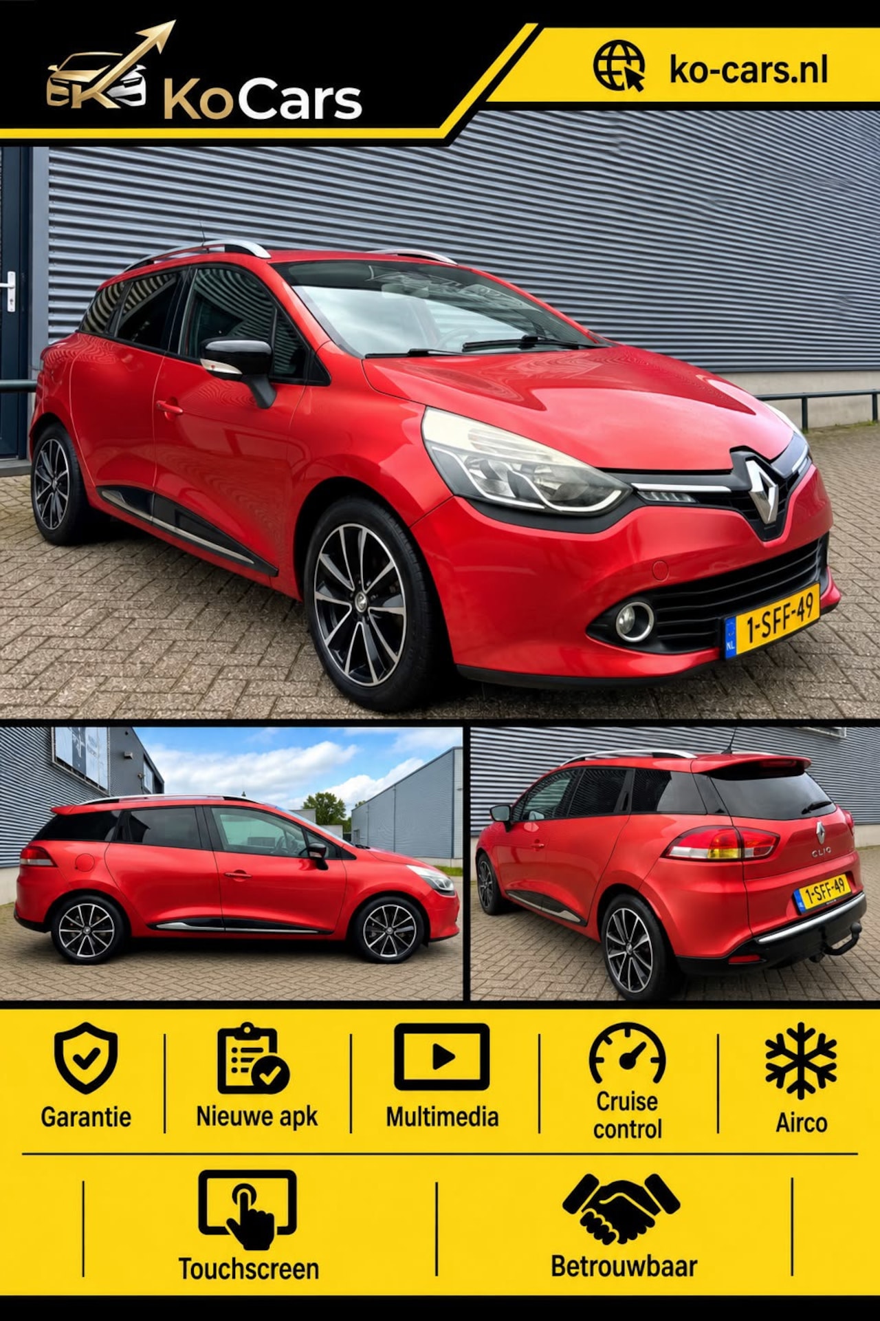 Renault Clio Estate - / Apk / Airco / Cruise control / Multimedia - AutoWereld.nl
