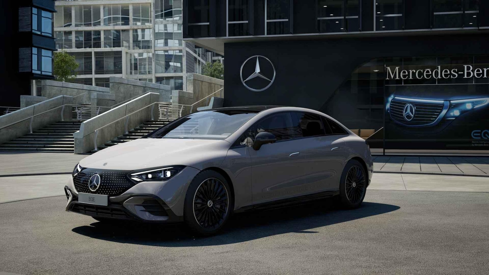 Mercedes-Benz EQE - 300 Sport Edition LIMITED 90 kWh | AMG | Night | Panoramadak | 21" multispaaks velgen | Bu - AutoWereld.nl