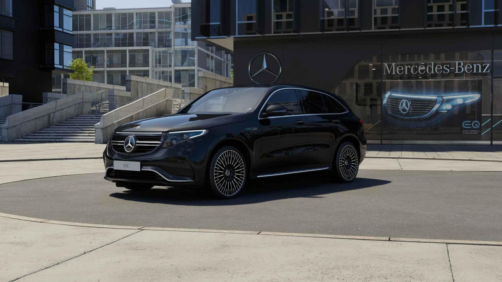 Mercedes-Benz EQC - 400 4MATIC AMG Line 80 kWh | Trekhaak | Treeplanken | Schuif/kanteldak | Memory | 360 grad - AutoWereld.nl