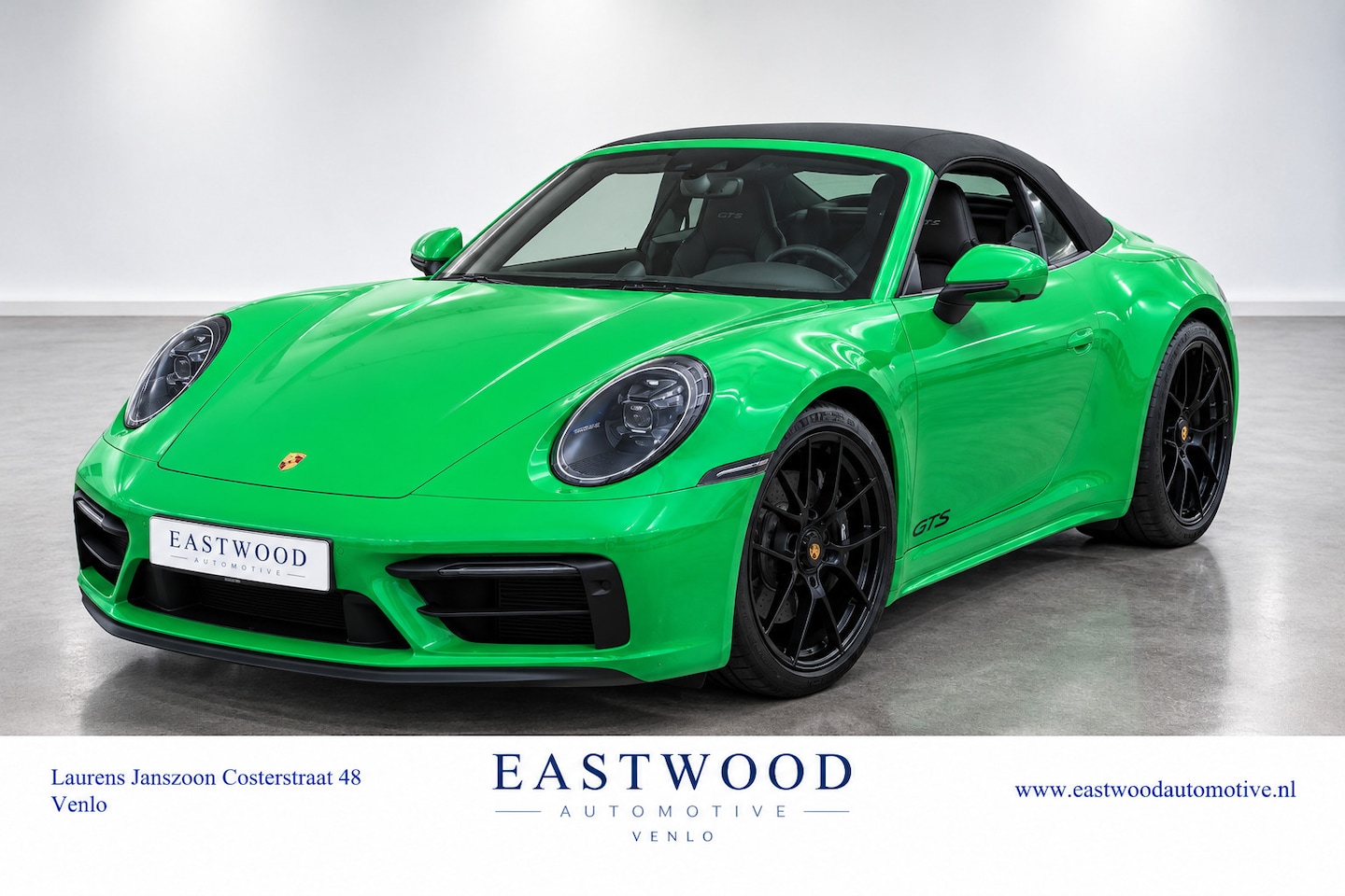 Porsche 911 Cabrio - 3.0 Carrera GTS Cabriolet 2023 | Python Green | Porsche Approved - AutoWereld.nl