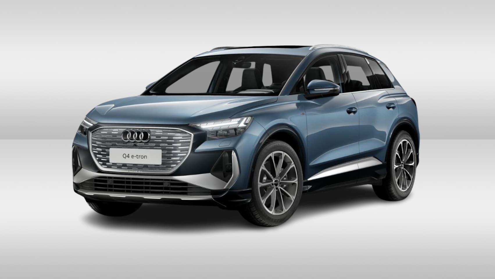 Audi Q4 e-tron - 40 S edition 77 kWh / Panoramadak / LED Matrix / Head-up display / Navigatie / Parkeersens - AutoWereld.nl