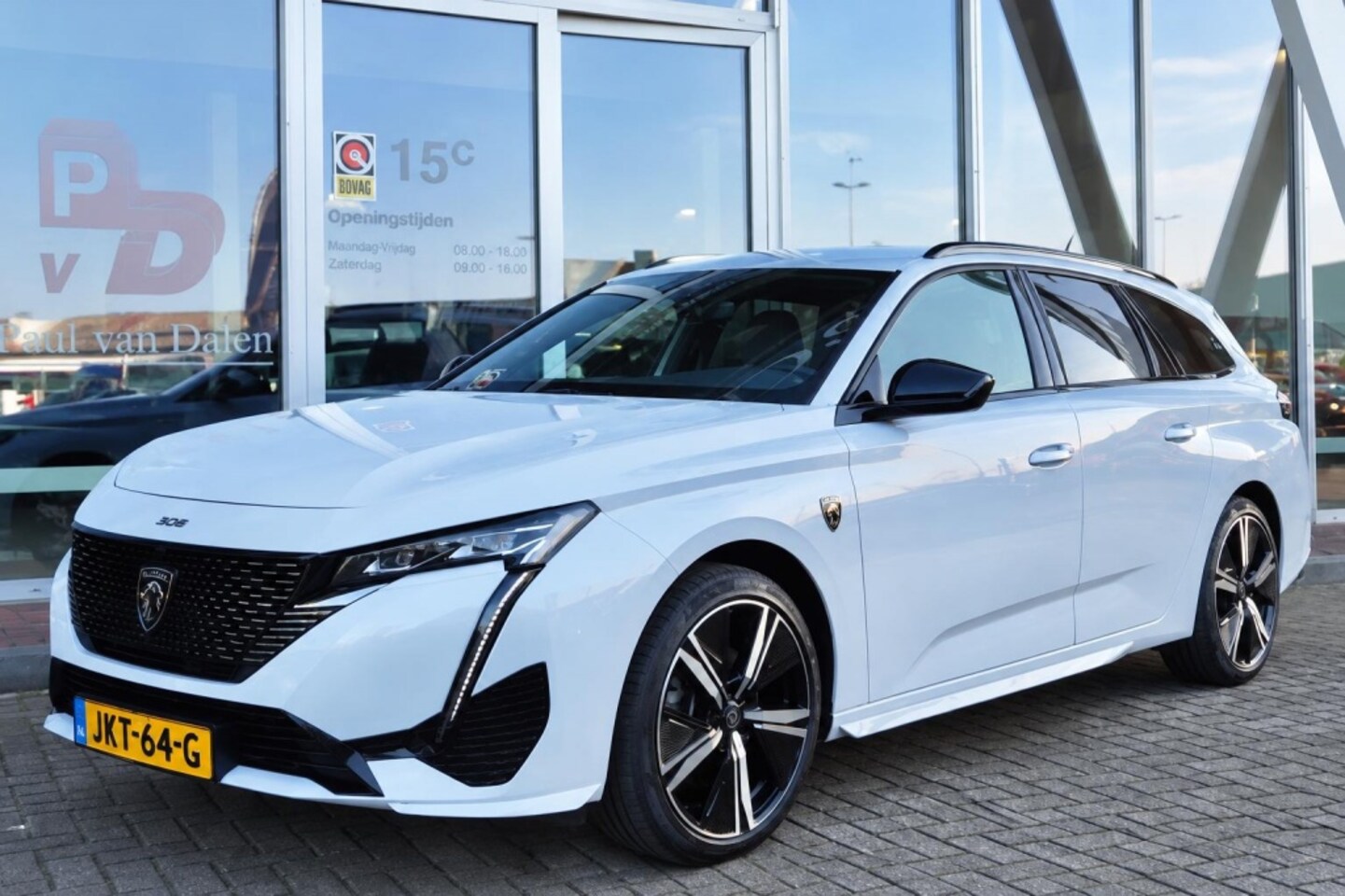 Peugeot 308 SW - 1.2T 130PK AUTOMAAT (EAT8) GT-LINE Navi | Adapt.Cruise | Camera | Wit Metallic | Sfeerverl - AutoWereld.nl