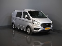 Ford Transit Custom - 2.0 TDCI 130 pk Aut. L2 Limited DC Dubbel Cabine 2xSchuifdeur/ Stoelverw./ Carplay/ Cruise