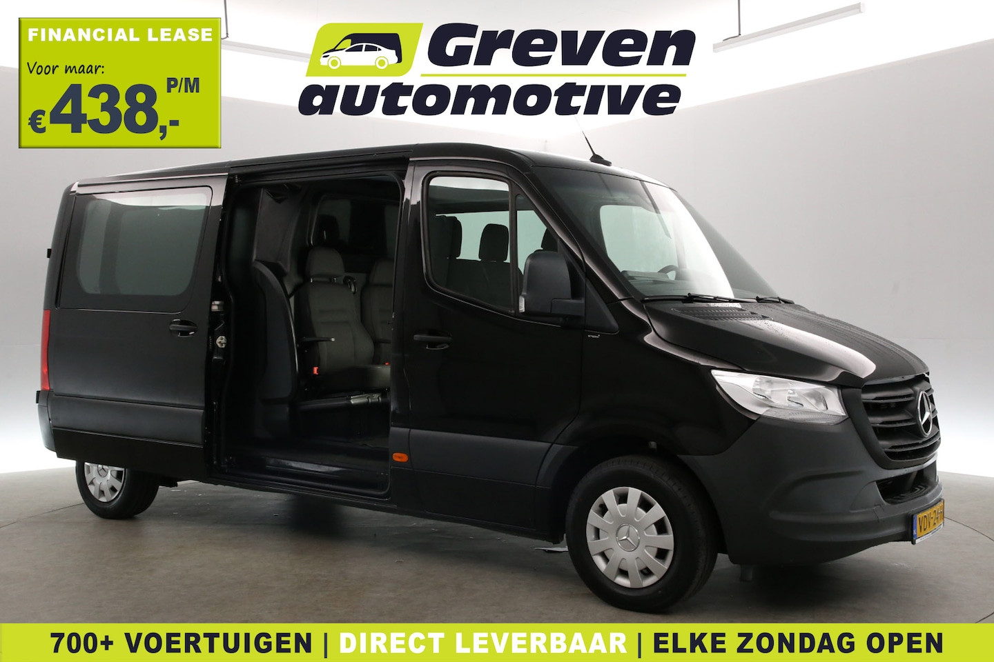 Mercedes-Benz Sprinter - 314 2.2 CDI L2H1 | Dubbele Cabine | Automaat | Airco | Cruise | Camera | Carplay | Navi - AutoWereld.nl