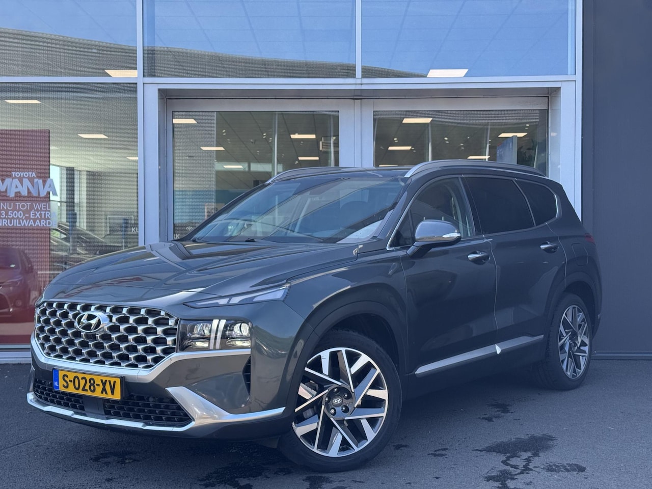 Hyundai Santa Fe - 1.6 T-GDI PHEV Premium Sky Trekhaak | Bruin leder | Schuif/-kanteldak | Stoelventilatie/ve - AutoWereld.nl
