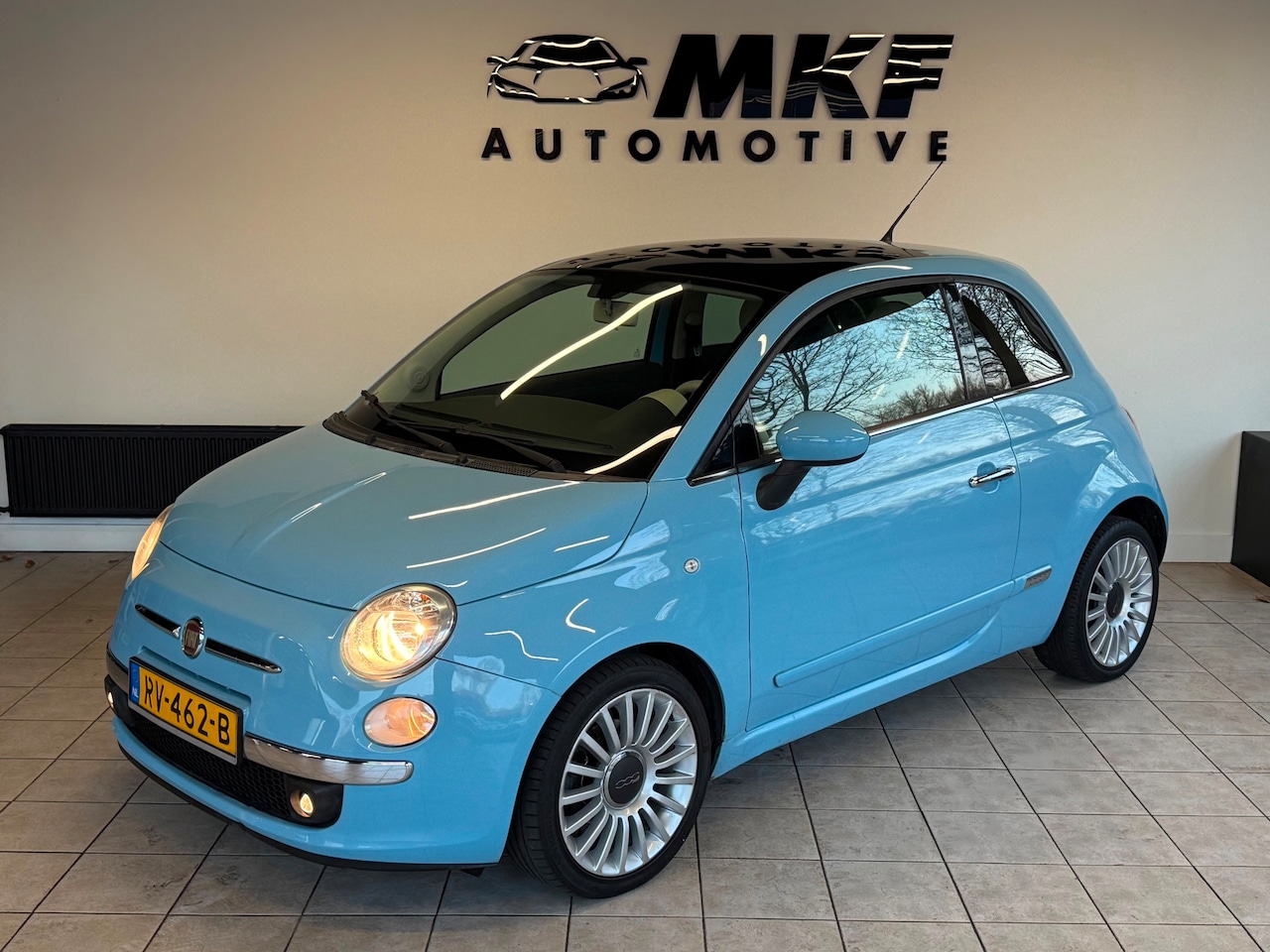 Fiat 500 - 0.9 TwinAir Pop 2011 Blauw Airco/PANO/LMV/NWE APK! - AutoWereld.nl