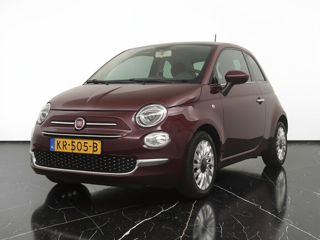 Fiat 500 - 0.9 TwinAir Turbo Lounge - Panoramadak - Lederen bekleding - Airco - Licht metalen velgen - AutoWereld.nl