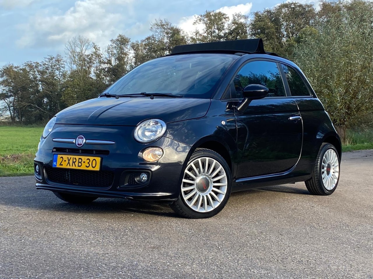 Fiat 500 - 1.2 Lounge CABRIO AIRCO LMV HALF-LEDER NAP GOED ONDERHOUDEN - AutoWereld.nl
