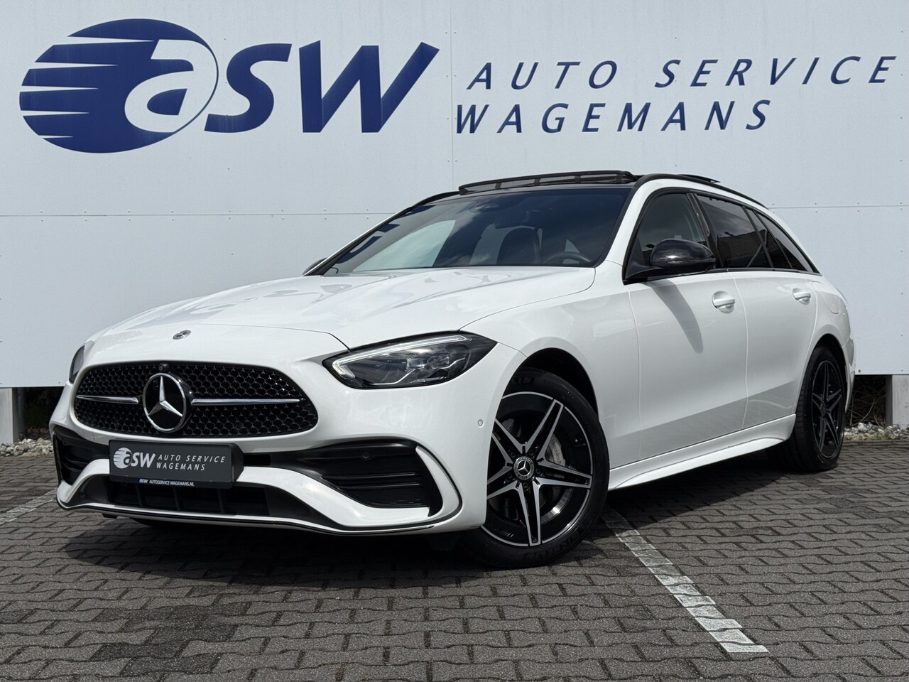 Mercedes-Benz C-klasse Estate - 300 e AMG Line | Pano | Trekhaak | Distronic | Memory | 360* Camera - AutoWereld.nl