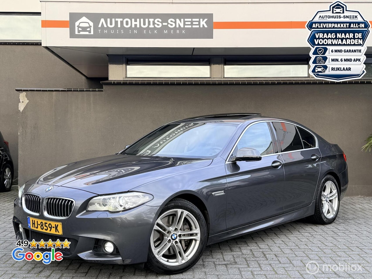 BMW 5-serie - 528i M Sport Edition High Executive |Pano |Leder - AutoWereld.nl