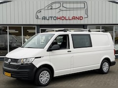 Volkswagen Transporter - 2.0 TDI 81KW 110PK L2H1 DC DUBBELE CABINE EURO 6 AIRCO/ NAVIGATIE/ CRUISE CONTROL/ 100% DE