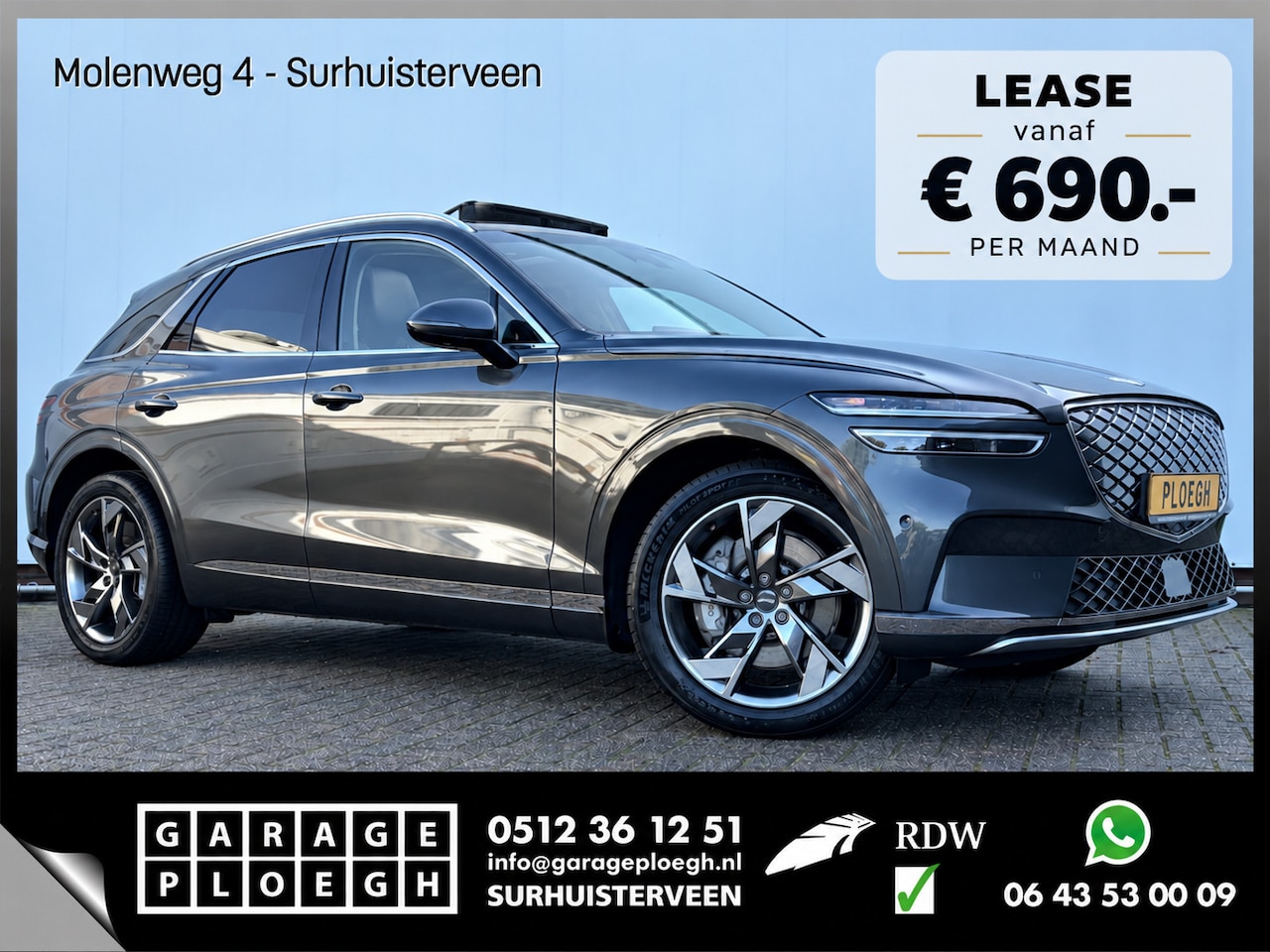 Hyundai Genesis - GV70 Pano SOH 98% Leer 360° HUD Stoelverw+Ventilatie Massage BOMVOL! - AutoWereld.nl