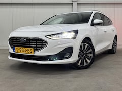 Ford Focus Wagon - 1.0 EcoBoost Hybrid Titanium X AUTOMAAT DIGI-DASH GROOT-SCHERM CAMERA PDC LMV TREKHAAK