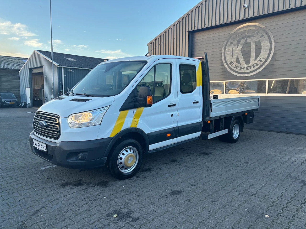 Ford Transit - 2.0 TDCI DC Navi Leder Airco Trekhaak (3500 Kg) - AutoWereld.nl