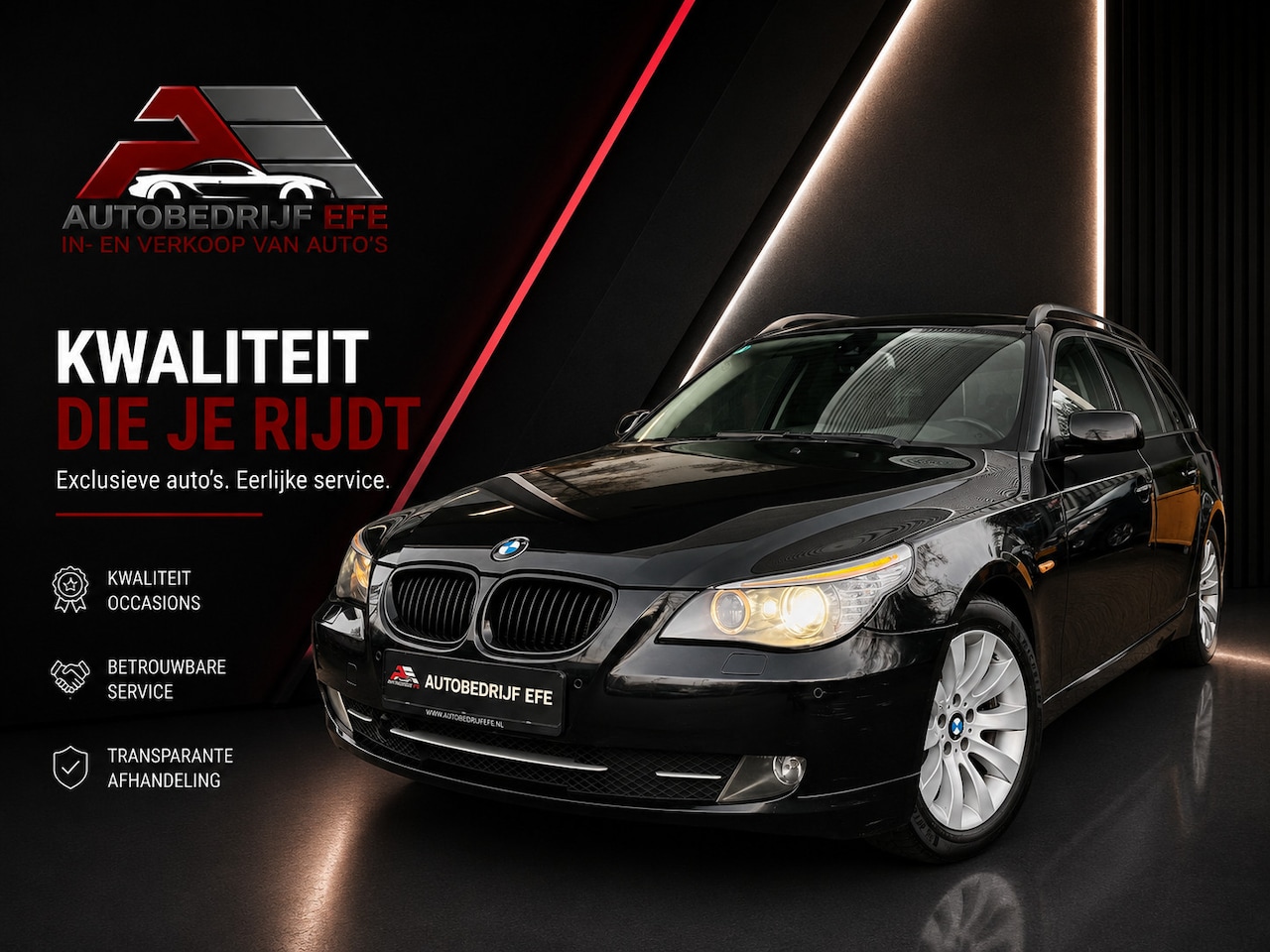 BMW 5-serie Touring - 530i Navi*Leer*Xenon*Stoelvermng - AutoWereld.nl