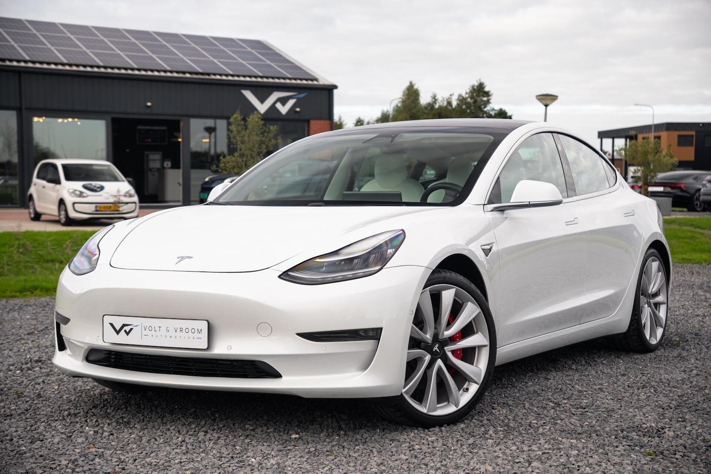 Tesla Model 3 - Performance AWD 75 kWh|Org NL NAP|1 Eig|Panoramadak|FSD|Premium Audio|Leder Wit Premium|Pa - AutoWereld.nl