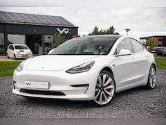 Tesla Model 3 - Performance AWD 75 kWh|Org NL NAP|1 Eig|Panoramadak|FSD|Premium Audio|Leder Wit Premium|Pa