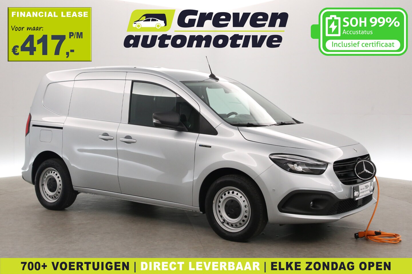 Mercedes-Benz Citan - Elektrisch 112 45 kWh | NIEUW | Snelladen | SOH 99% | 1400kg Trekgew. | Clima | Camera | C - AutoWereld.nl