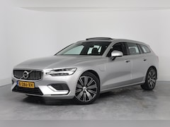 Volvo V60 - 2.0 T8 Twin Engine AWD Momentum Pro | Dealer Onderhouden | Open Dak | Leder | Memory Zetel