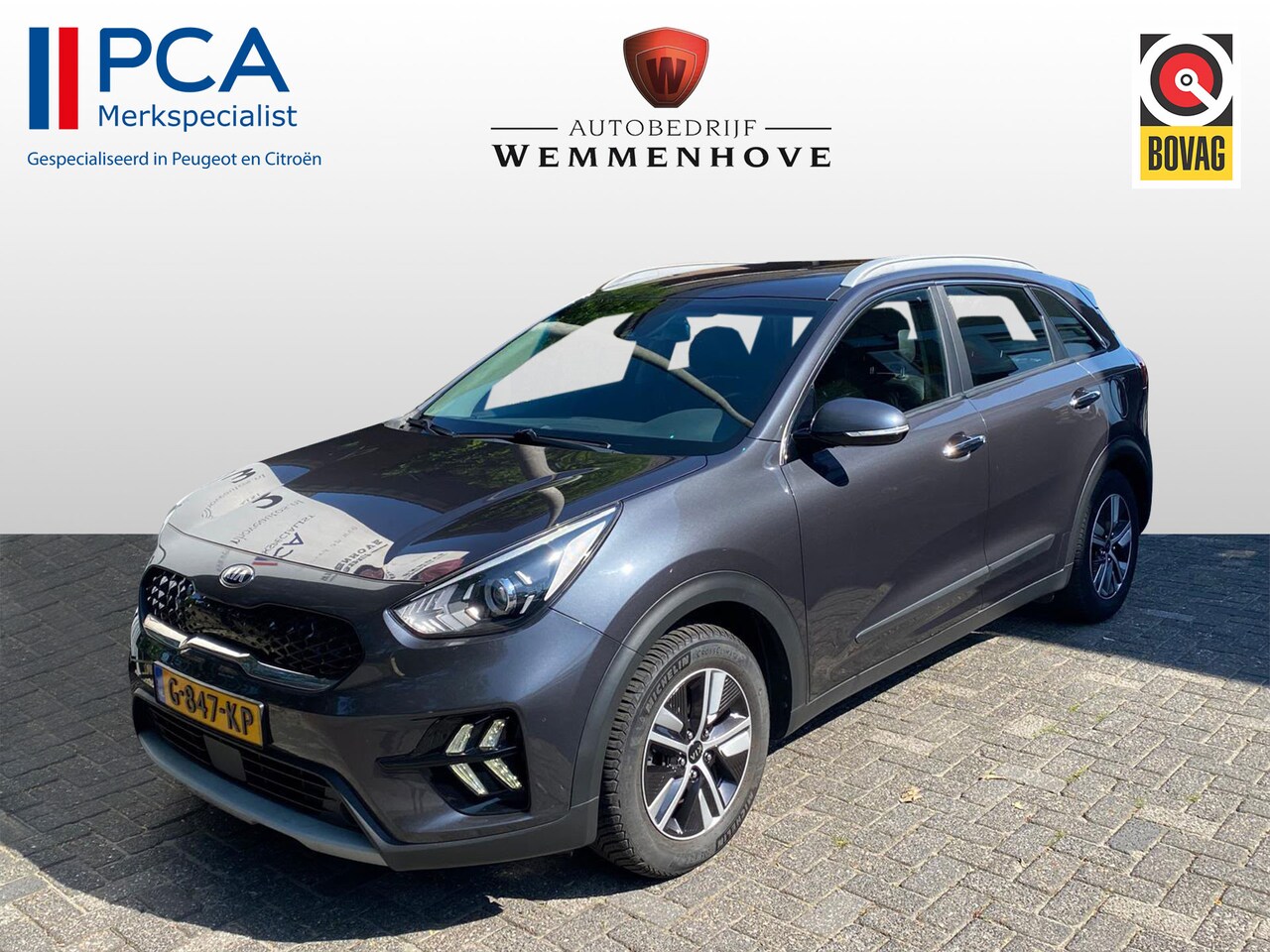 Kia Niro - 1.6 GDi Hybrid ExecutiveLine Half leer/Airco-Ecc/Navi/Alu wielen/Led verl/ nieuw model - AutoWereld.nl