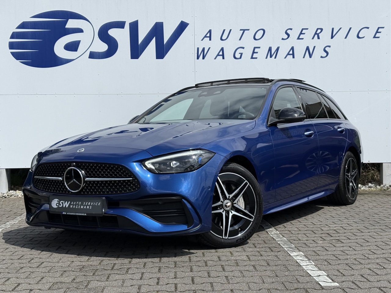 Mercedes-Benz C-klasse Estate - 300 e AMG Line | Pano | ACC | Memory | Laser LED | Trekhaak - AutoWereld.nl