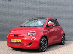 Fiat 500 C - La Prima 42 kWh SOH 95, 6% | Stoelverwarming | Cabrio | Sensoren Voor + Achter | Camera |