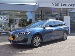 Ford Focus Wagon - HYBRID 155PK TITANIUM-X NL-AUTO 1E EIGENAAR PARK.SENSOREN NAVI APPLE/ANDROID ALL SEASONS