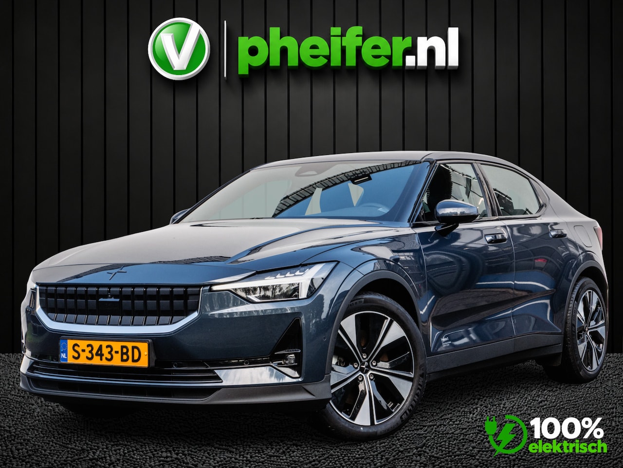 Polestar 2 - Long Range Single Motor 78 kWh SOH 89% Adapt. cruise/ 360 Camera/ Navigatie/ Blindspot/ 19 - AutoWereld.nl