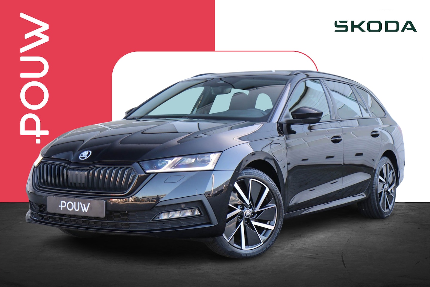Skoda Octavia Combi - 1.4 TSI 204pk iV PHEV Sportline Business | SoH 93% | Panoramadak | Stoelverwarming | Head- - AutoWereld.nl