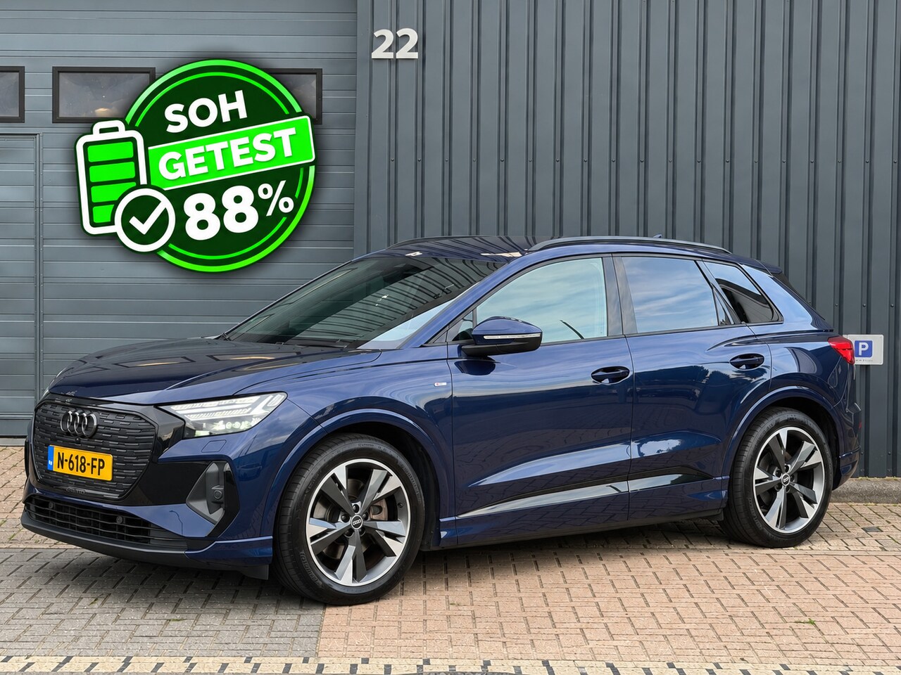 Audi Q4 e-tron - 40 Launch edition S Competition 77 kWh|Soh 88%|ACC|Camera|Carplay - AutoWereld.nl