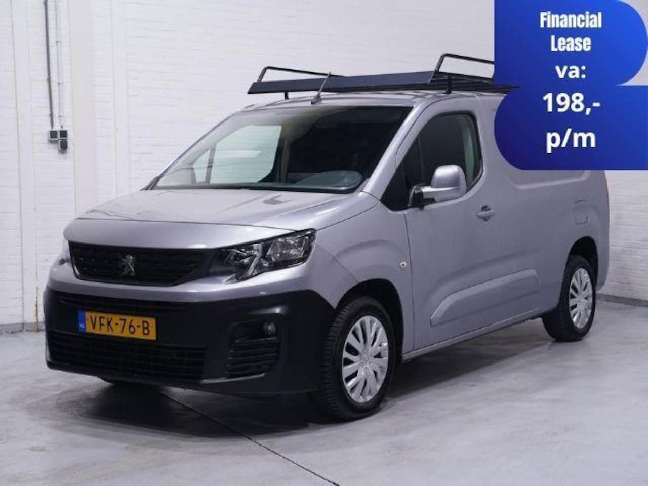 Peugeot Partner - 1.5 BlueHDI 130 pk L2H1 Navi, Imperiaal Cruise Control, Airco, NAP, 2-Zits - AutoWereld.nl