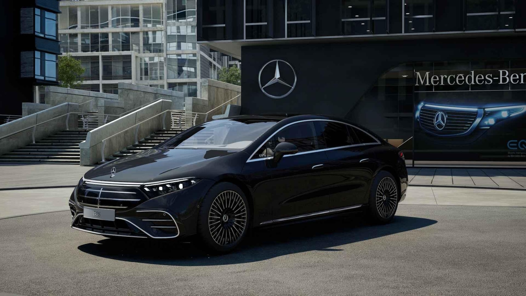 Mercedes-Benz EQS - 450+ Exclusive Line 118 kWh | Hyperscreen | Trekhaak | Luchtvering | Headup | Keyless | Bu - AutoWereld.nl