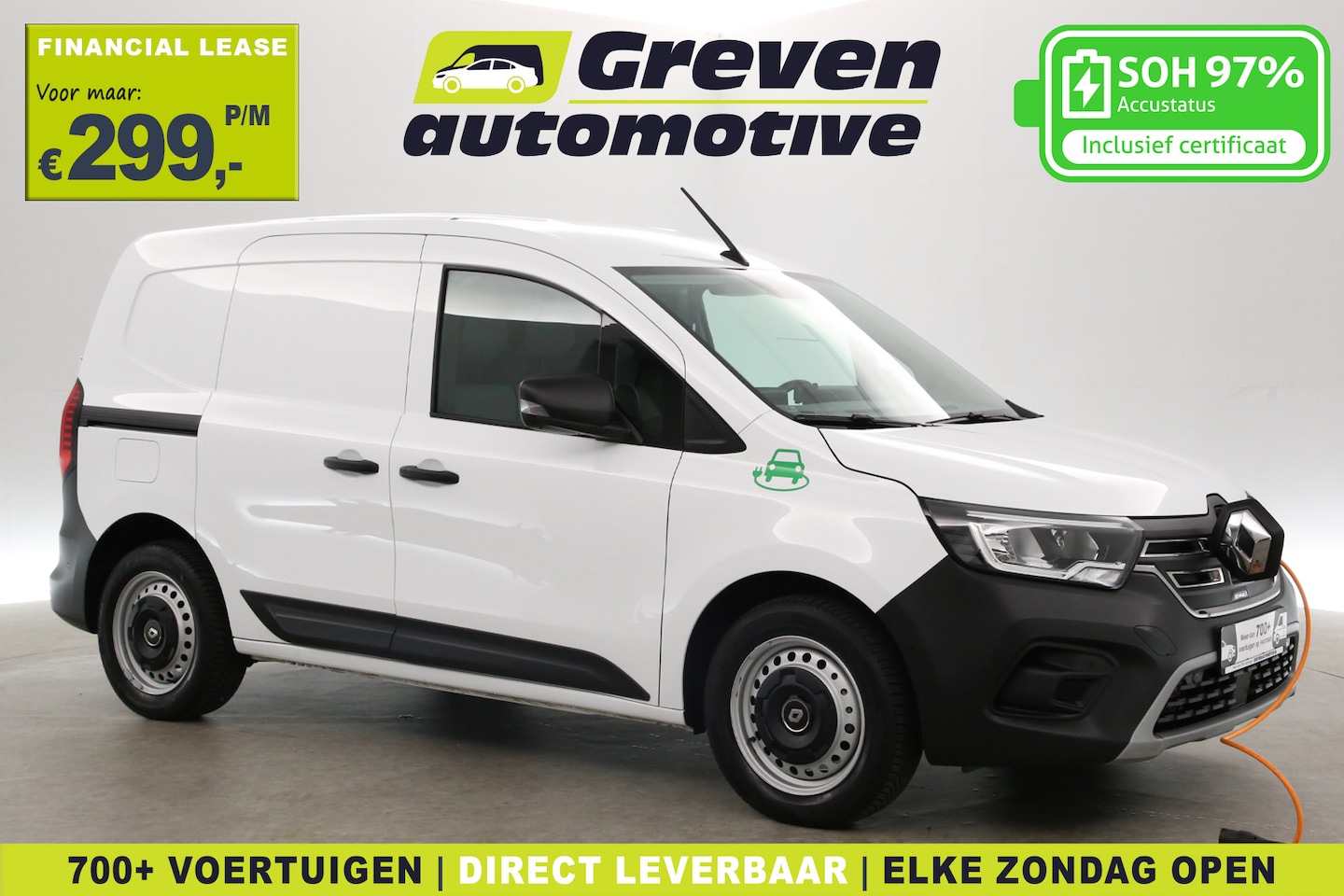 Renault Kangoo - 45 kWh | SOH 97% | Clima | Cruise | Camera | Carplay | 3 Zits | LED - AutoWereld.nl