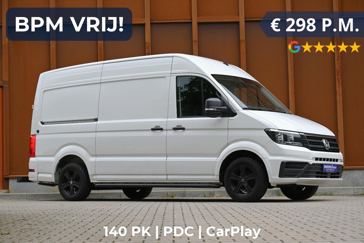Volkswagen Crafter - 2.0 TDI L3H3 140PK | CarPlay | PDC | 270gr deuren € 298 P.M. - AutoWereld.nl
