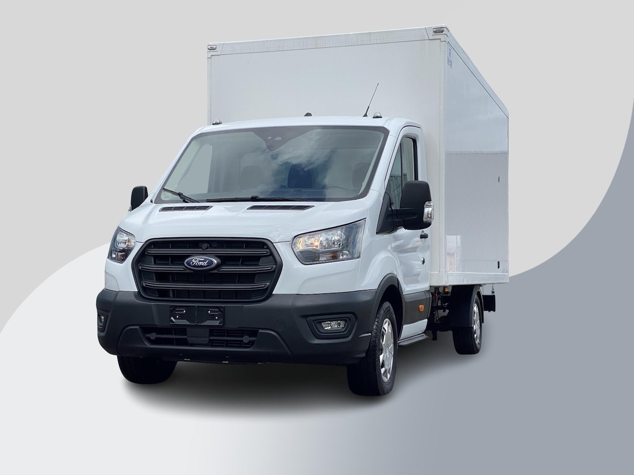 Ford Transit - 350 2.0 TDCI L4H1 Trend RWD | Geïsoleerde Bakwagen | Zijdeur | Deuren achter | Airco | Cru - AutoWereld.nl