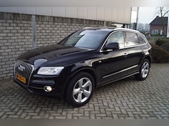 Audi Q5 - 2.0 TFSI Quattro S Line Autom Panodak Half Leder/Stof Sportst Navi Clima Xenon Cruise 2x P