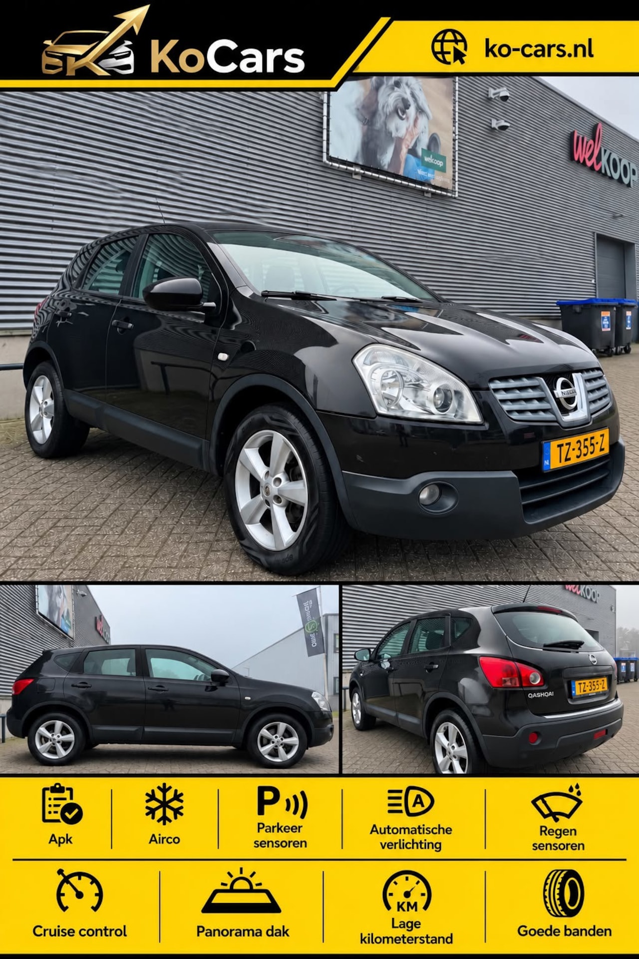 Nissan Qashqai - / Apk / Airco / Cruise / Pano / Paerkeersenoren - AutoWereld.nl