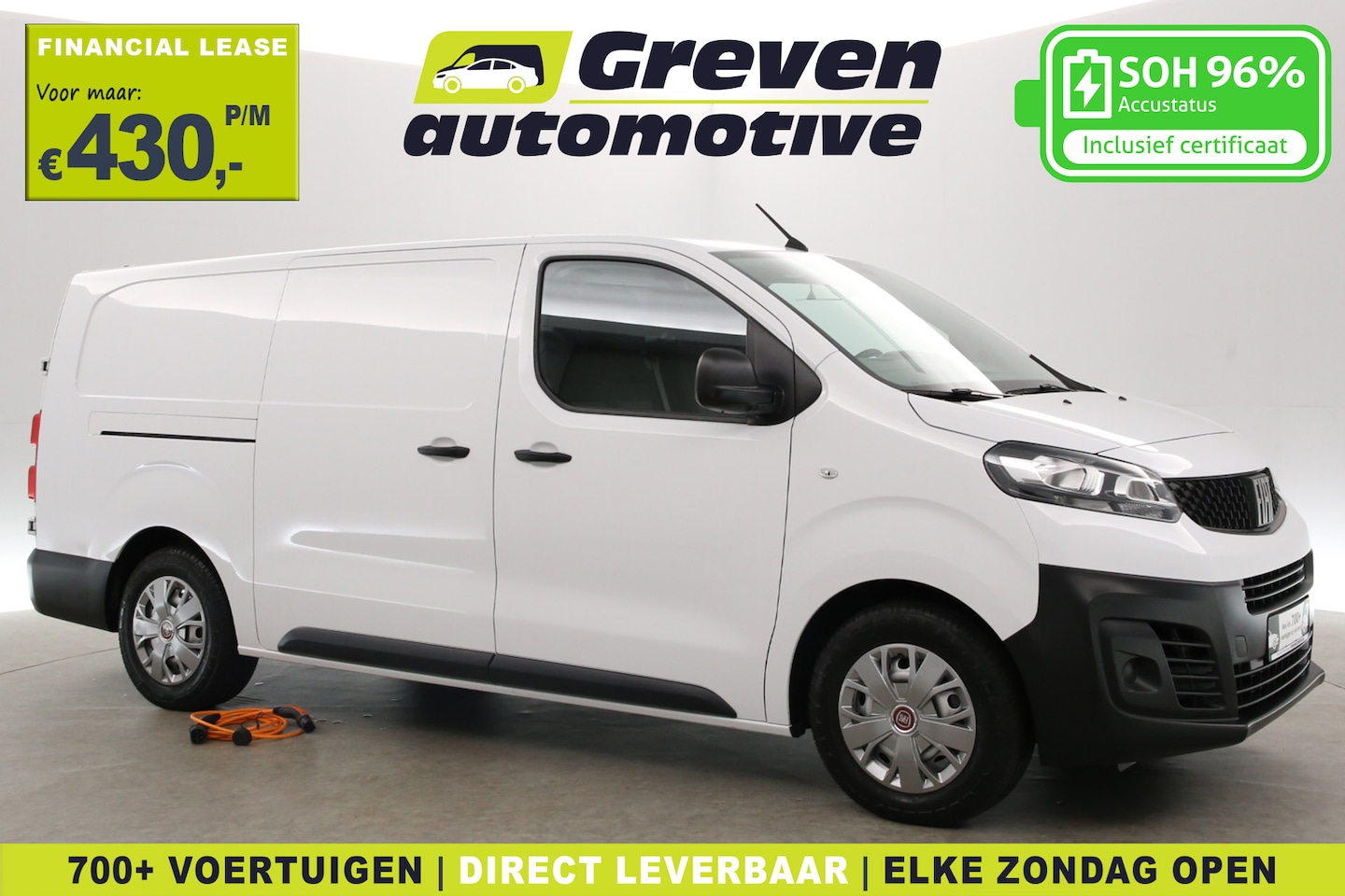 Fiat E-Scudo - 75 kWh L3H1 Long Range | Snelladen | SOH 96% | Airco | Cruise | 3 Zits | Carplay | Parkeer - AutoWereld.nl